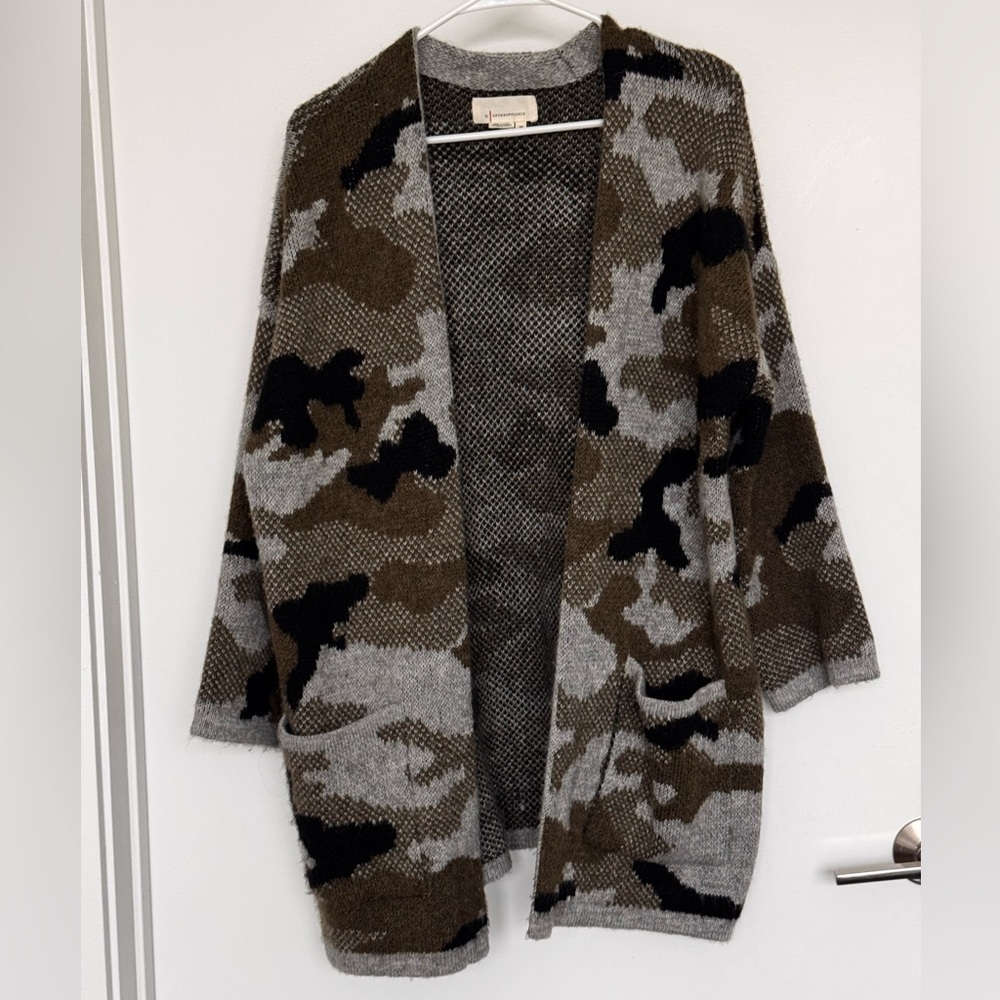 Anthropology Camo Cardigan - Picture 3 of 5